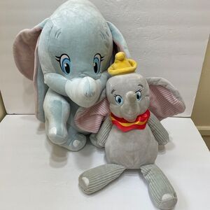 TWO ADORABLE DISNEY‎ DUMBO THE ELEPHANT